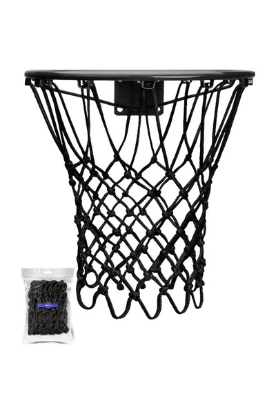 Choice شبكة كرة سلة بديلة عالية التحمل للاستخدام الداخلي والخارجي، سوداء اللو...