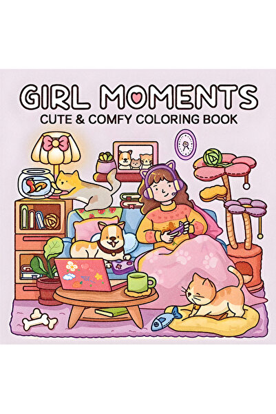 Choice كتاب تلوين "لحظات الفتاة المتعددة" بأنماط جريئة وسهلة للبالغين، كتاب ر...