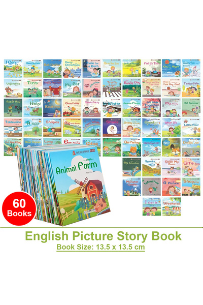 Choice مجموعة كتب للأطفال من 60 كتابًا لتعليم الكلمات الإنجليزية، تُساهم في ت...