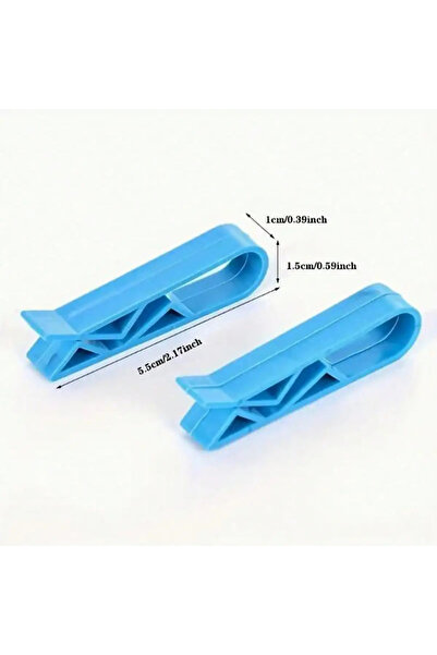 Choice Blue 10pcs Garbage Can Clips, Solid Color Garbage Bag Fixed Clip, Garb...