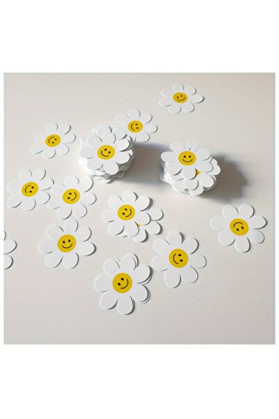 Choice كما هو موضح، 100 قطعة من بطاقات الزهور ذات الوجه المبتسم لتزيين أكياس ...