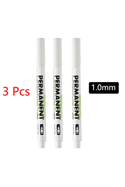 Choice 3 x 1mm 1/3/5PCS Waterproof Metal Marker Permanent White Paint Pen Was...