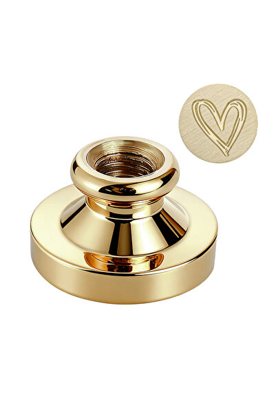 Choice ختم شمعي على شكل قلب وأوراق حب لعيد الحب، قطعة واحدة، برأس نحاسي قابل ...