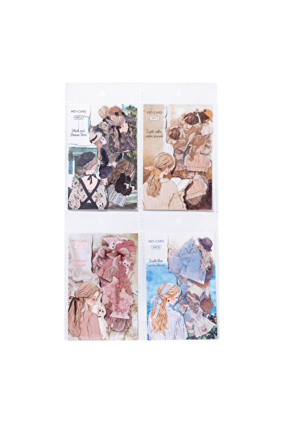 Choice3 مجموعة كاملة من ملصقات جيانكي، 30 قطعة/عبوة، ملصقات ظهر للبنات، ملصقا...