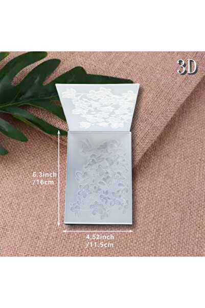 Choice FX-YA-118 This stylish 3D embossed folder features European magnolia b...