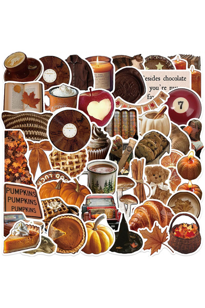 Choice 50 قطعة، 10/30/50 قطعة، ملصقات بتصميم عتيق مستوحى من الخريف، ملصقات جر...