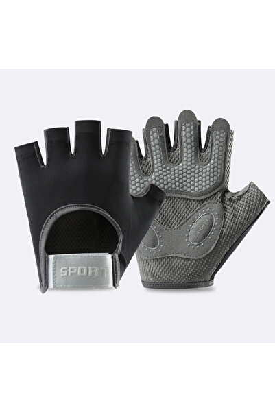 Choice L black Breathable Shock-absorbing Gloves Workout Gym Gloves for Men W...