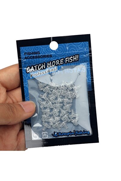 Choice 30 قطعة من خرز الصيد الشفاف ذو الفتحات، بيضاوي الشكل، مزدوج الفتحات، م...