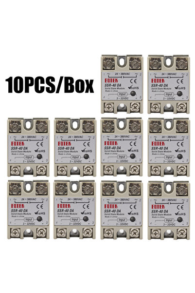 choice2 40DA 10PCS Single Phase Solid State Relay SSR 25DA SSR-40DA Ac Dc Con...