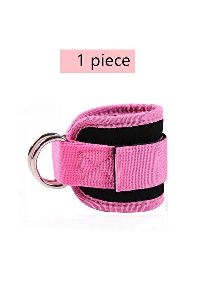 Choice Pink 1piece Cable Ankle Straps Double D-Ring Ankle Cuffs For Gym Worko...