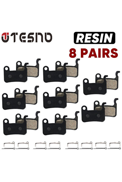 Choice ٨ أزواج من وسادات فرامل قرصية من الراتنج من TESNO لـ SHIMANO A01S، وسا...