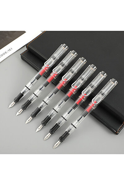 Choice 0.7mm-2.9mm transparent 6pcs/Set Flat Tip Calligraphy Pens Art Paralle...