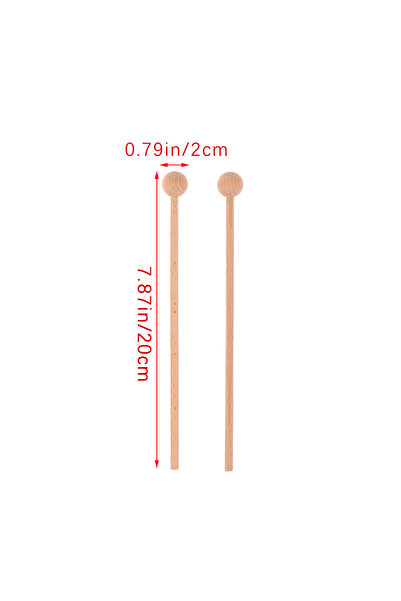 Choice ONE SIZE 1Pair Solid Wood Percussion Sticks for Xylophone Children's H...