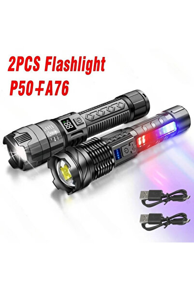 Choice مجموعة زووم: مصباح يدوي LED عالي الطاقة، مصباح تكتيكي فائق السطوع، قاب...