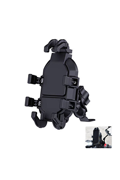 Choice Mirror Seat Mounting Motorcycle Handlebar Phone Holder Stand Outdoor R...