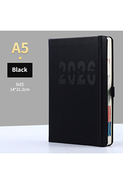 Choice A5 Black-400 Pages 2026 Productivity Planner & Habit Tracker Set Daily...
