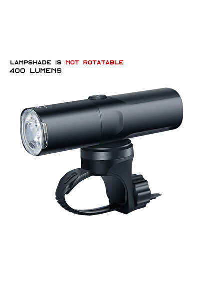 Choice مصباح أمامي للدراجة M02-400، غطاء مصباح دوار، مصباح أمامي معلق، قابل ل...