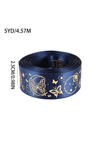 Choice 5 yard 02 5mm Starry Moon Starry Sky Butterfly Ribbon Ribbon, used for...
