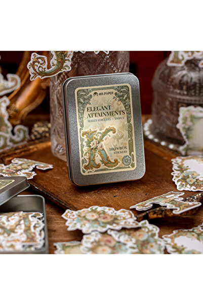 Choice S26376-4 ملصقات صندوق حديد من سلسلة الإنجاز الأنيق من مستر بيبر، 100 ق...