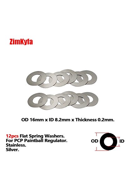 Choice3 حلقات فاصلة مسطحة زنبركية قرصية من نوع بيلفيل، مقاس 16 × 8.2 × 0.1 مم...