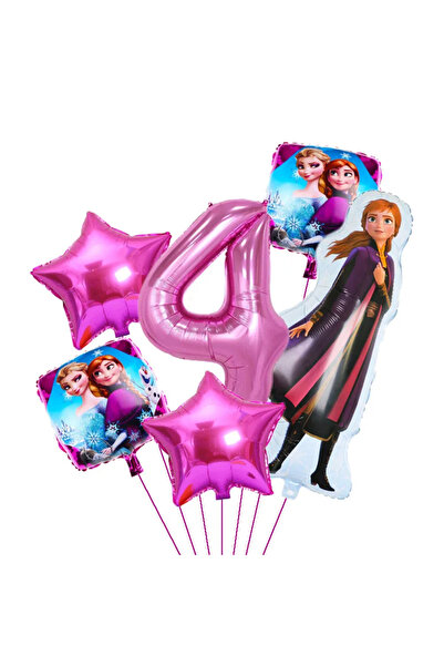 Choice مجموعة بالونات فويل مكونة من 6 قطع بتصميم فروزن، بالونات أميرات عائشة ...