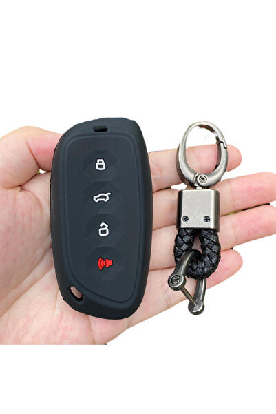 Choice6 غطاء مفتاح سيارة من السيليكون الأسود، ملحقات سلسلة مفاتيح لسيارة هافا...