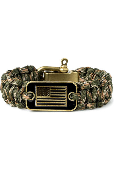 Choice سوار باراكورد مموه أخضر، سوار تكتيكي للبقاء على قيد الحياة للرجال مع ع...