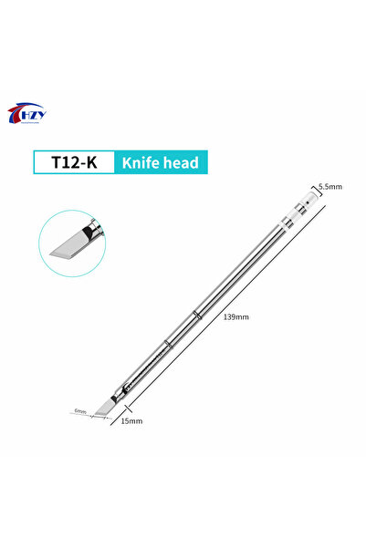 Choice T12-K HZY T12 I ILS J02 JL02 K KU Soldering Iron Tips for Hakko Fx951 ...