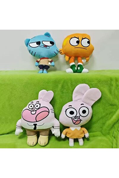 Choice مجموعة عوالم مذهلة من 4 قطع: دمى غامبول القطيفة، داروين، أناييس ريتشار...