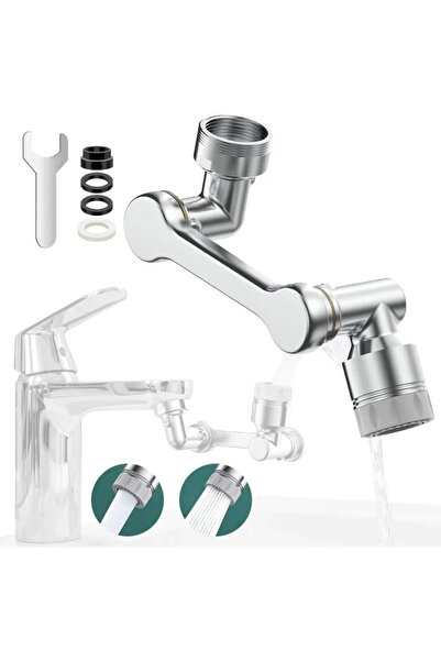 Choice قطعة واحدة من فوهة صنبور دوارة ثنائية الوضع، ذراع تمديد صنبور من الفول...