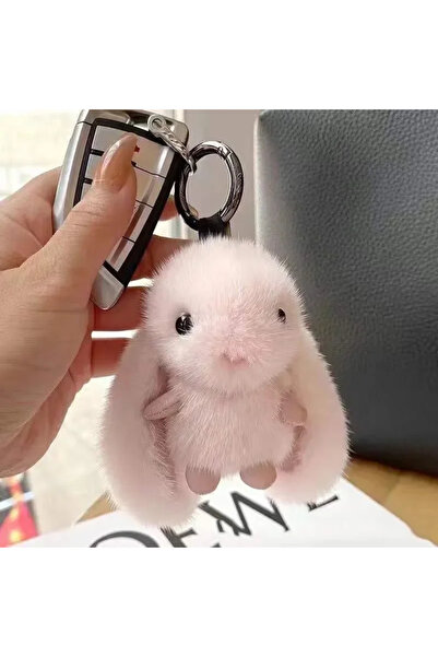 Choice لعبة أرنب أبيض محشوة، لعبة قطيفة، سلسلة مفاتيح من الفرو، إكسسوارات ناع...