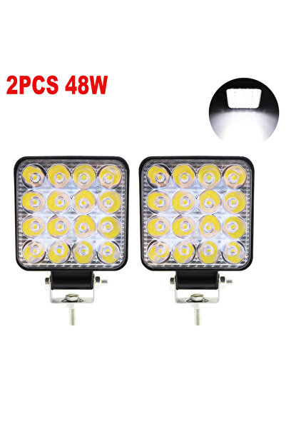 Choice قطعتان من مصابيح LED من إيرويو بقدرة 48 واط، تعمل بجهد 12 فولت أو 24 ف...