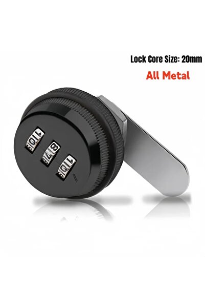 choice2 خزانة معدنية سوداء مزدوجة، لون أسود/فضي، 20 مم، مفتاح أمان، نظام أتمت...