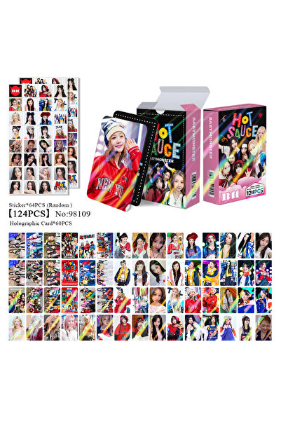 Choice مجموعة بطاقات لومو 124 قطعة من ألبوم بيبي مونستر، بطاقات صور ثلاثية ال...