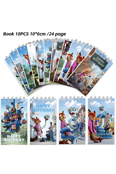 Choice ١٠ قطع من دفاتر زوتوبيا ٢ الحلزونية باللون الأزرق الياقوتي الداكن، مثا...