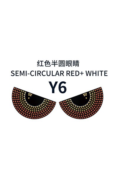 Choice أضواء إشارة LED على شكل عيون الشيطان Y6، أضواء لوحة مصفوفة، أضواء تحذي...