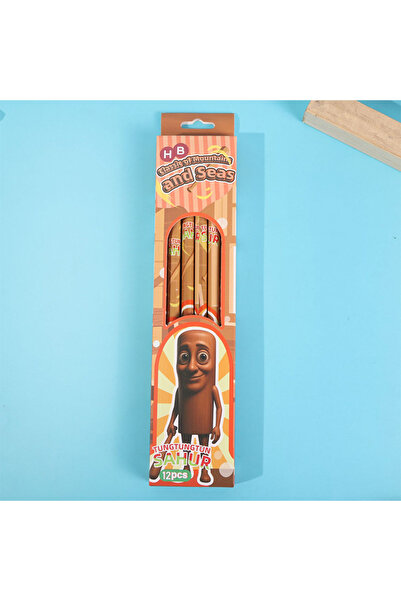 Choice علبة تحتوي على 12 قلم رصاص من سلسلة شان هاي جينغ الأجنبية HB مع ممحاة،...