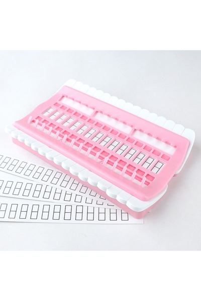 Choice Pink 30-Slot Cross Stitch Thread Organizer - Pastel Color Floss Bobbin...
