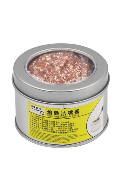 Choice with box Soldering Iron Cleaning Ball Brass Wire Sponge No Water Neede...