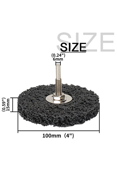 Choice1 قرص تنظيف SIFANG قطعة واحدة مقاس 100 مم، قرص تجليخ كاشط لجلاخة الزاوي...