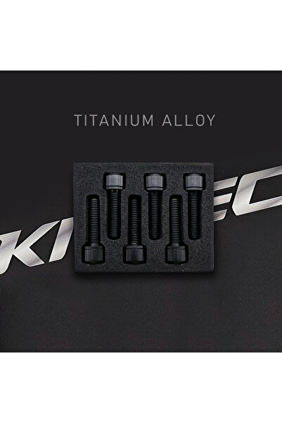 Choice مسامير تثبيت ساق الدراجة KRSEC سوداء اللون، مصنوعة من سبائك التيتانيوم...