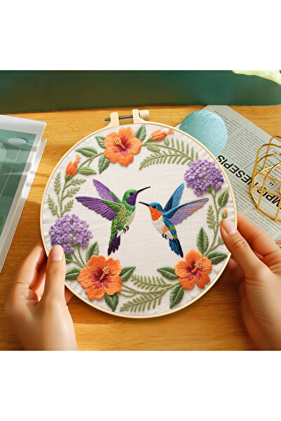 Choice CXTZ-304 1Pc Embroidery Bird Animal Printed Canvas Cross Stitch Kits P...