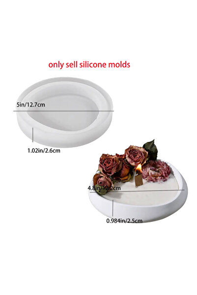 Choice قالب جبس على شكل قرص عرض خواتم المجوهرات، قطعة واحدة، شكل غير منتظم، م...