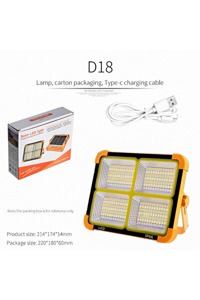 Choice D18 Powerful Magnet Flashlight Repair Emergency Lamp Solar Rechargeabl...