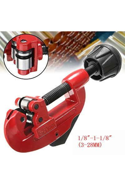 Choice قاطع أنابيب أحمر شديد التحمل، قطعة واحدة، من 3 إلى 28 مم (1/8 إلى 1-1/...