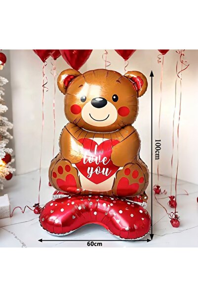 Choice Aluminium film Bear base Large Kiss Love Bear Aluminum Film Balloon 60...