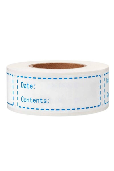 Choice 125PCS Blue-2Roll 125/150Pcs/Roll Food Freezer Labels Stickers 1x3 Inc...