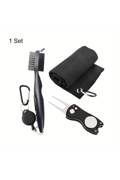 Choice black 1 Pc Black Golf Towel Microfiber Waffle Pattern Golf Towel (30*3...