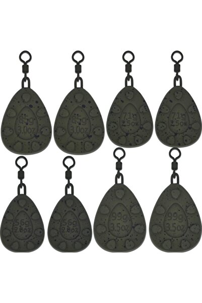 Choice YOTO Fishing Carp Lead Set of 8 – 2 x 56 g / 71 g / 85 g / 99 g I Carp...