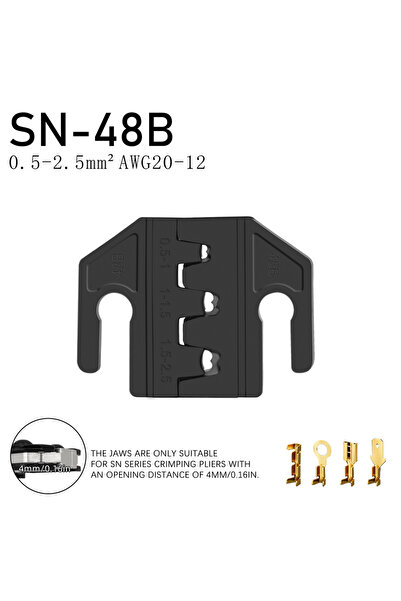 Choice7 كماشة تجعيد ذات فكين 48B، مصنوعة من سبيكة معدنية، 2546B 58B 02C 03H 0...